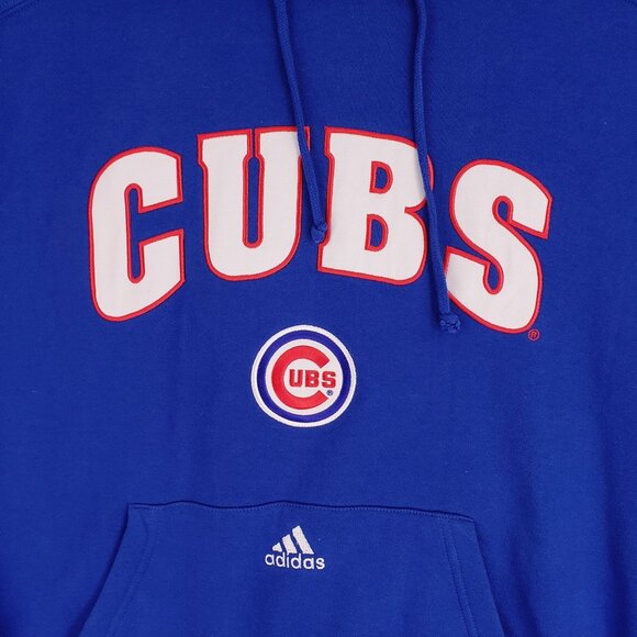 Adidas Chicago Cubs Hoodie Pullover Sweatshirt MLB Baseball  Mens XL - Picture 3 of 8